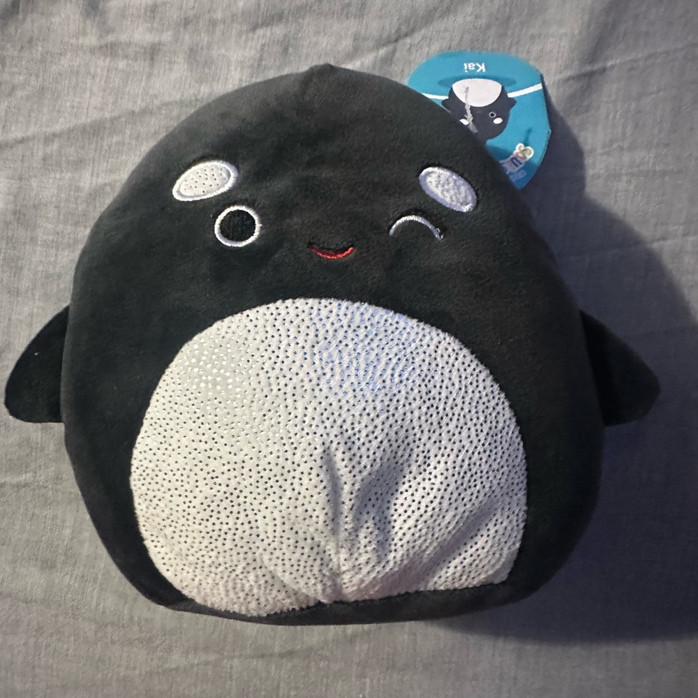 Squishmallows Sealife Animal 8" Kai the Orca Whale Plush Doll Toy